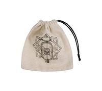 Dwarven Beige & Nero Basic Dadi Borsa Roleplaying Giochi Q-workshop RPG BDWA102