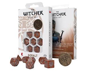 Q-Workshop QWOWGE3U The Witcher Dice Set: Geralt - The Monster Slayer (7)