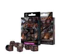 Set Di Dadi Dragons Rpg Nero E Rame Giochi Di Ruolo Q-Workshop Dnd Moderno D4 N