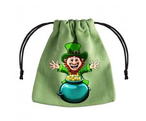 Q Workshop Sacchetto Dadi Verde Lucky Pot of Gold per RPG DnD