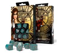 Q-Workshop steampunk Nautico Apparato Turchese Rame RPG Dadi Set