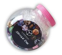 Q-WORKSHOP Vasetto Di 150 Poliedrico RPG Dadi Set D4-D20 & D100, Colori Misti