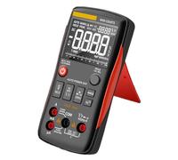 Q1 Multimetro Digitale 9999 Tester Analogico Vero RMS Professionale Multimetro FAI DA TE Condensatore Transistor NCV Tester Lcr Meter(Q1 Orange min)