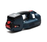 Q1 Reggiatrice elettrica completamente automatica con 1 batteria Strumento di imballaggio con digitale portatile for cintura PET PP da 10-16 mm Per uso fai da te(2 BATTERY)