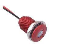 Q10F5ARXXSR12E Super Rosso Brillante 10mm 12VDC LED Panel Indicatore IP67 APEM