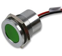 Q22F5CXXG24E APEM LED Indicatore 22mm Incasso Verde 24V