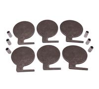 Q235 ACCIAIO BERSAGLIO DUELLO ALBERO DA TE KIT 6PC 6" X 3/8 Pad & TUBI