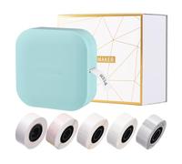 Q30 Etichettatrice Mini stampante termica tascabile per etichette All in One BT Connect Etichetta adesiva Fai da te Data Journal Study Sticker Etichettatrice con 5 rotoli di etichette Compatibile con