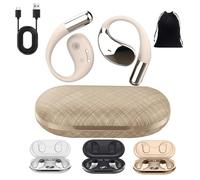 Q39 Ai Translation - Auricolari Bluetooth a clip, Q39 AI Translate, Bluetooth 5.4 in tempo reale, auricolari aperti per traduttori, compatibili con iOS e Android, ideali per viaggi, affari