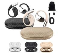 Q39 Ai Translation - Auricolari Bluetooth a clip, Q39 AI Translate, Bluetooth 5.4 in tempo reale, auricolari aperti per traduttori, compatibili con iOS e Android, ideali per viaggi, affari e