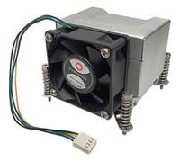 Inter-Tech Q-5 Processore Dissipatore di calore/Radiatore 6 cm Nero, Argento 1 pz
