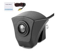 q5 telecamera-KIMISS Car Forward Camera, ABS CCD Front View Camera Logo Monitor impermeabile per visione notturna integrato adatto per A5 A6 Q3 Q5 Nero