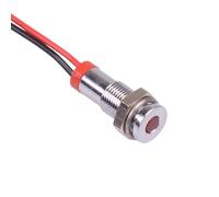 Q6F7CXXR12 Rosso Incasso 6mm 12VDC LED Pannello Indicatore APEM