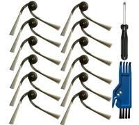 Q7 M5+ - Spazzola laterale di ricambio per Roborock Q7 M5+, Q7 L5, QV 35A, QV 35S, Q10 S5, Q10 X5, QRevo Curv/ S5X/5A1/5XC, QRevo S5V, QRevo Edge/S5A, Saros 10R, Saros 10, confezione da 12 Saros Z70