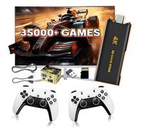 Q8 Max Retro Game Stick,35000+ giochi,44+ emulatori,WiFi 2,4G+5G,4K HD,giochi 3D,console di gioco retrò con doppio controller wireless 2,4G, console per videogiochi plug & play per TV/computer (64G)