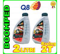 Q8 RACING OLIO 2 LITRI MISCELATORE MIX MOTO 2 RACER 100% SINTETICO 02QE03