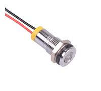 Q8F7CXXSY02E Super Luminoso Giallo Incasso 8mm 2.1VDC LED Panel Indicatore IP67