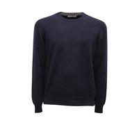 Q9455 MAGLIONE UOMO GRAN SASSO MAN WOOL/CASHMERE SWEATER BLUE