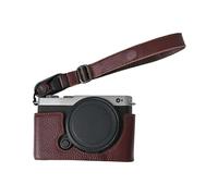 Q9k for Panasonic Lumix S9 Camera Case Large Opening Genuine Cow C5S Leather Protector with Wrist St