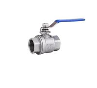QAAEGMHN 1/4"-4" BSP NPT Female Full Port Ball Valve 201/304/316 Stainless Steel Water Gas Oil 225 PSI(1-1/2",NPT)
