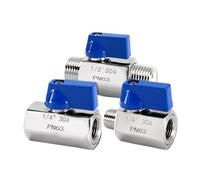 QAAEGMHN 1/8 1/4 3/8 1/2 3/4 1 BSP Female Male 304 316 Stainless Steel Sanitary Mini Ball Valve(1",BSP)