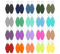 Qaautor 40 per hotel vergini con , 20 colori in plastica losanga motel per fai da te e etichetta per bagagli, facile da installare e utilizzare