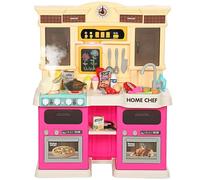 Qaba Cucina gioco per bambini con vere luci e suoni, rosa