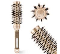 QaestuanSpazzola Rotonda per Capelli, Spazzola Termica Rotonda, Setole Cinghiale per Asciugatura, Ceramica per Capelli Delicati