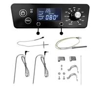 QAGGUM Kit scheda di controllo termostato digitale adatto per affumicatori verticali Pit Boss serie PBV3P1 PBV4PS1 PBV5P1, pannello termostato digitale con sonde per carne, sensore temperatura e