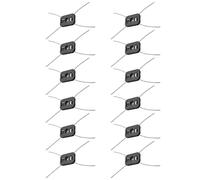 QAGGUM Testina di ricambio per decespugliatore elettrico a 4 corde, filo di acciaio, per decespugliatore elettrico, per tagliaerba senza fili, 12 pezzi