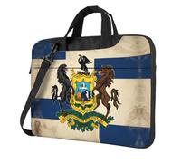 qahuopp Borsa per computer con stampa astratta della Pennsylvania con bandiera dello stato Map02, borsa per il trasporto e per computer portatile, custodia protettiva per computer portatili da 13 14