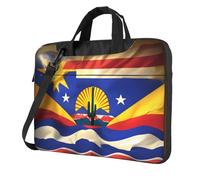 qahuopp Borsa per computer con stampa standard della bandiera dell'Arizona, con maniglia per il trasporto, custodia protettiva per computer portatili da 13", 14" e 15,6", Nero , 14 inch
