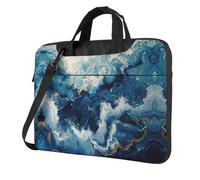 qahuopp Within The Tides Borsa per computer con maniglia per il trasporto Borsa per laptop Custodia protettiva per laptop da 13 14 15,6 pollici, Nero , 13 inch