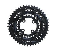 QAINKUN Corona 48T 46T 38T 36T 28T 26T 24T BCD 104-64 MTB Corona in lega di alluminio Ruota per bicicletta Parti per mountain bike Corona stretta larga (colore: 46-36-26T)