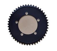 QAINKUN Corona a ingranaggi fissi 110 BCD Corona da 1/8 di pollice per bicicletta a velocità singola 44T 46T 48T 50T 52T 53T Corona stretta larga (colore: 110BCD 48T)