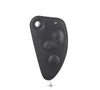 QALIYDFD Chiave Compatibile con Alfa per Romeo 147 156 GT 1 Pz 2/3 Pulsanti Guscio Chiave Auto Flip Copertura della Custodia Chiave Auto Guscio Chiave Remota(3button)
