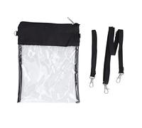 Qalvona Borsa Messenger Trasparente, PVC Impermeabile, 25.5x19 cm, Tracolla Regolabile - Design Verticale, Rivestimento Visibile, Ideale per Spiaggia e Eventi