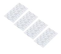 Qalvona Perline per lampada SMD a luce bianca da 6 V, 20 pezzi con filtro per lenti ottiche per riparazione TV LED - Alta luminosità, pannello in fibra di vetro resistente, installazione
