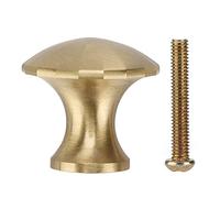 Qalvona Pomelli Cassetti Ottone Moderno Dorato, Maniglie Armadio Cucina e Camera, Set 1 - Resistenza e Stile, Facile Installazione, Ideale per Mobili e Restauro