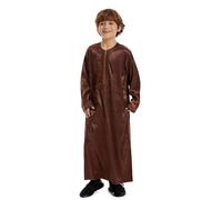 Qamis Bambino Ragazzo Preghiere Islamico Djellaba Bambino Ragazzo Ramadan Qamis Dubai Caftan Bambino Manica Lunga Vestito Musulmano Marocchino Djellaba Bambino Vestito da Preghiera Abaya Bambino