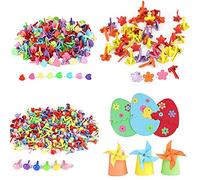 Qanye 300 Pezzi Scrapbooking Brads, Metallo Scrapbooking Brads, Fermacampioni Colorati, Brads Puntine Colorate, Mini Brad Colorati, 3 Specifiche, per Album di Ritagli di Artigianale
