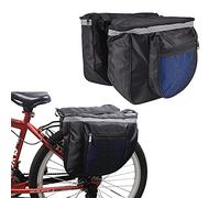 Qanye Borse Bici Posteriore Laterali, Borsa Doppia per Bicicletta Posteriore, Borsa Laterale Doppia da Bici, con Strisce Riflettenti, per il Sedile Posteriore della Bicicletta (Colore Casuale)