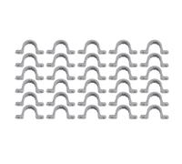 QANYEGN 30PCS Electrical Conduit Strap Clamp, Two Hole Plastic Pipe Clips, 1/2 Inch PVC Pipe Mounting Bracket for Electrical Engineering