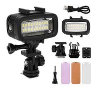 QANYEGN 40 m di luci subacquee, luce video subacquea, luce a LED dimmabile ad alta potenza di alta potenza per fotografia, video, sparatorie subacquee