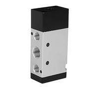 QANYEGN 5 Way Pneumatic 2 Position, Pneumatic Control Valve, Air Valve Aluminum Alloy Mechanical Accessory (4A110-06 G1/8“)