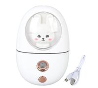 Qanyegn Animal Mist Spruzzatore per il viso, spruzzatore per la nebbia del viso, piroscafo mini facciale ricaricabile USB per viaggiare da 35 ml 500 mAh (Bianco)