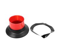 QANYEGN Bass Drum Enhancer, Kick Drum Enhancer, Sturdy Drum Bass Effect Amplificatore con Port Hole Protector (WP07 Red)