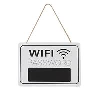 QANYEGN Cartelli da Parete per Porte con Password, Cartello da Appendere per Password WiFi con Cavo, Lavagna Vintage da Appendere, per di Negozi, Case, caff e librerie