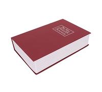 QANYEGN Cassetta di Sicurezza a Libro, Cassaforte per Libri con Lucchetto a Combinazione, Nascosto Libro di Diversione, Salvadanaio Cassaforte a Forma di Dizionario(Rosso)