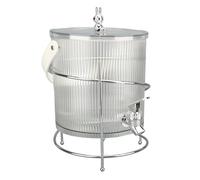 QANYEGN Distributori di bevande ghiacciate, distributori di bevande trasparenti con supporto per rubinetto, distributori di bevande per succhi di frutta, tè.Soda, limonata